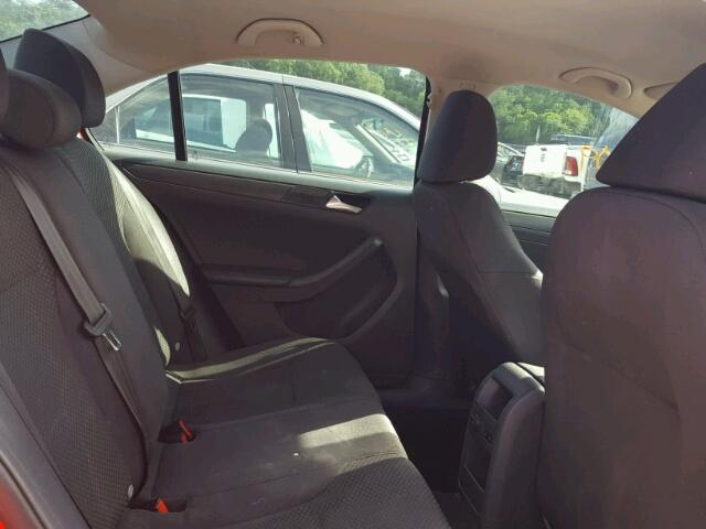3VW2K7AJ8EM406578 - 2014 VOLKSWAGEN JETTA BASE 红色 照片 6