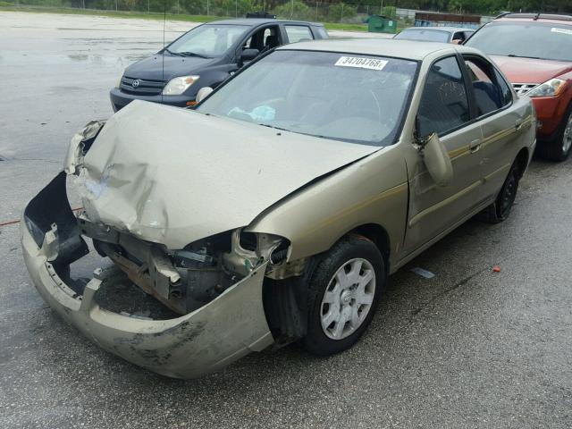 3N1CB51D41L483604 - 2001 NISSAN SENTRA XE GOLD photo 2