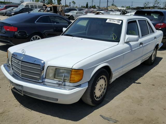 WDBCA39E5MA609836 - 1991 MERCEDES-BENZ 560 SEL WHITE photo 2