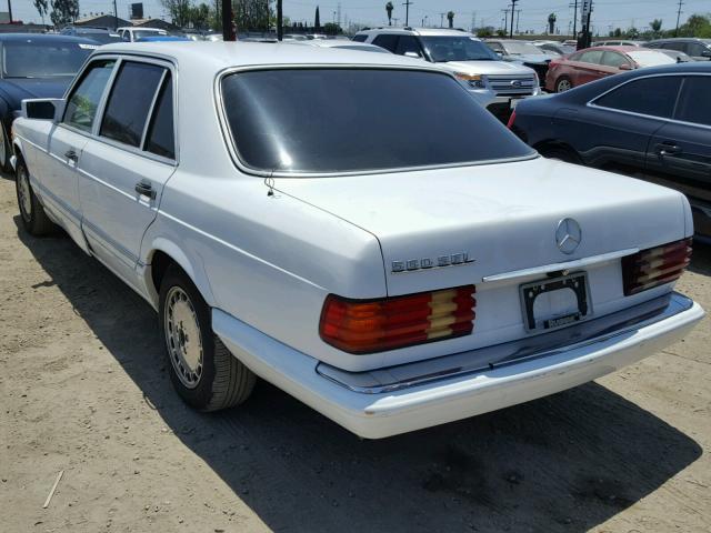 WDBCA39E5MA609836 - 1991 MERCEDES-BENZ 560 SEL WHITE photo 3