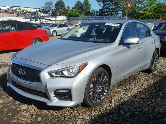 JN1FV7AR6GM451540 - 2016 INFINITI Q50 RED SP SILVER photo 2