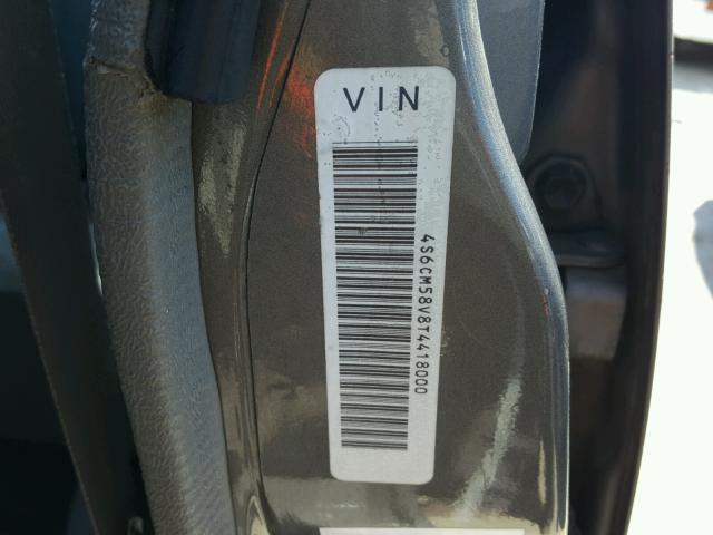 4S6CM58V8T4418000 - 1996 HONDA PASSPORT E 灰色 照片 10