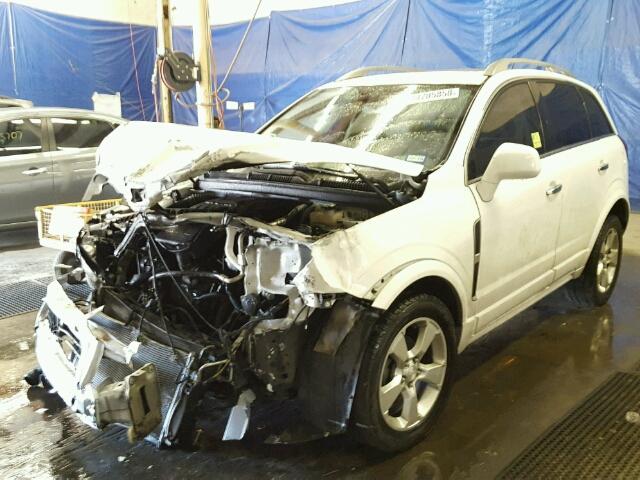 3GNAL4EK0DS539673 - 2013 CHEVROLET CAPTIVA LT WHITE photo 2