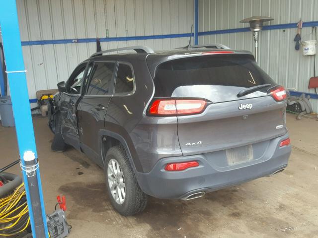 1C4PJMCS3GW262165 - 2016 JEEP CHEROKEE L GRAY photo 3