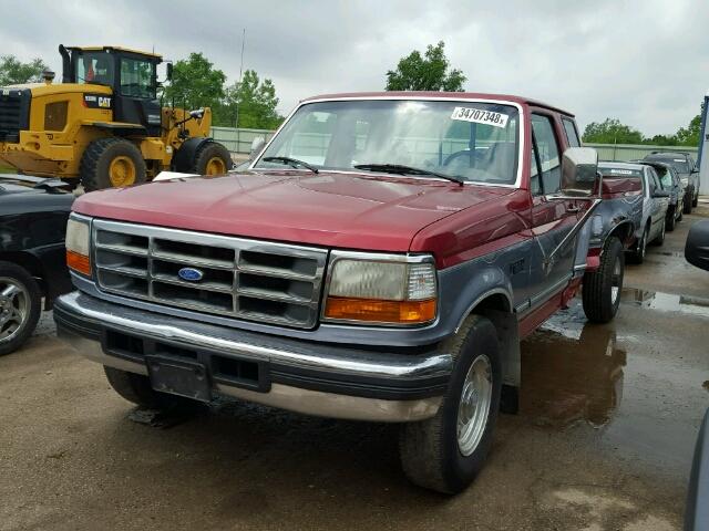 1FTHX25H0VEA61447 - 1997 FORD F250 RED photo 2