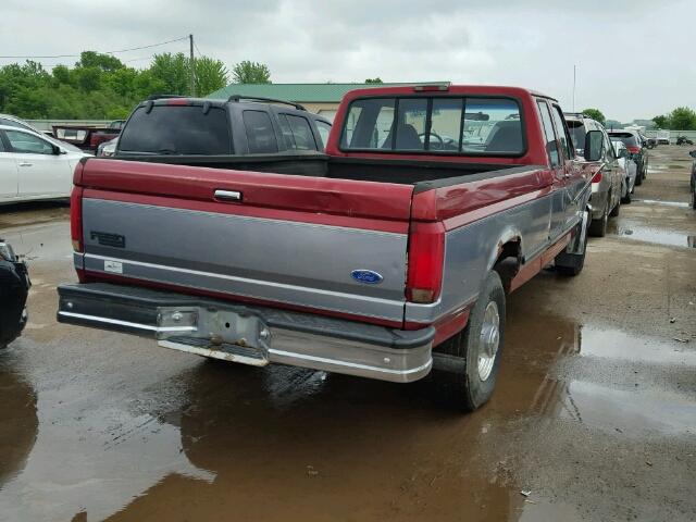 1FTHX25H0VEA61447 - 1997 FORD F250 RED photo 4