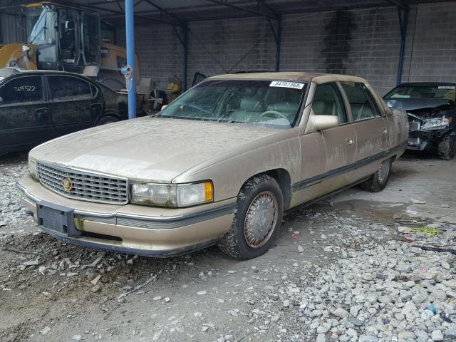 1G6KF52Y6SU280609 - 1995 CADILLAC DEVILLE CO GOLD photo 2