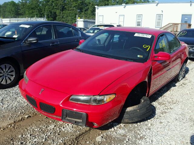 1G2WJ52M4XF305095 - 1999 PONTIAC GRAND PRIX RED photo 2