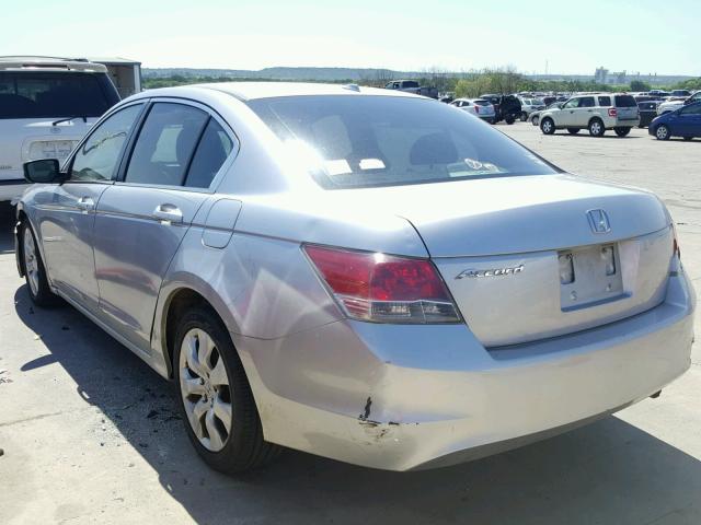 1HGCP26898A022068 - 2008 HONDA ACCORD EXL SILVER photo 3