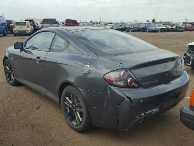 KMHHM66D17U239351 - 2007 HYUNDAI TIBURON GS GRAY photo 4