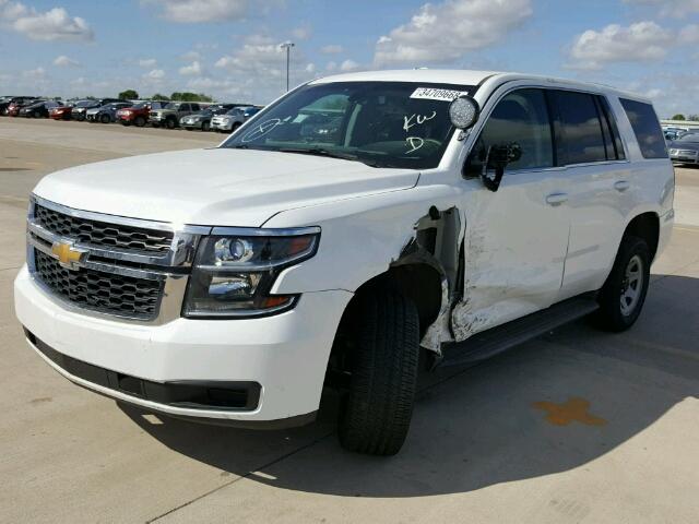 1GNLCDEC8GR307072 - 2016 CHEVROLET TAHOE POLI WHITE photo 2