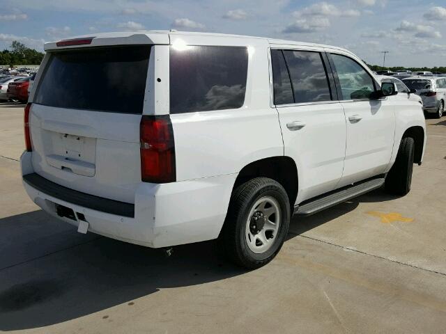 1GNLCDEC8GR307072 - 2016 CHEVROLET TAHOE POLI WHITE photo 4