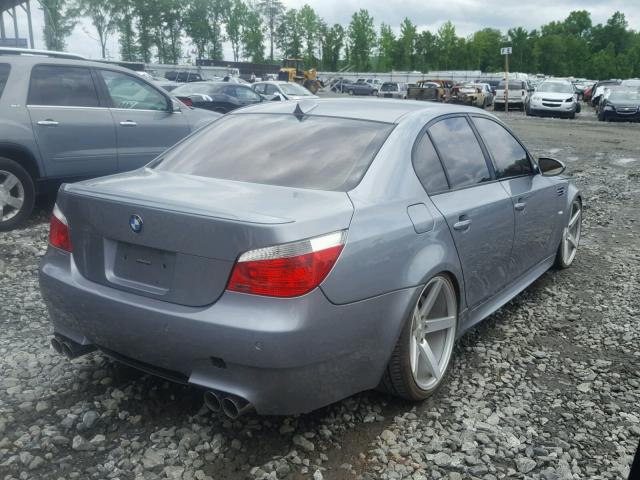 WBSNB93536B583584 - 2006 BMW M5 SILVER photo 4