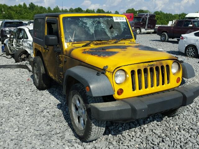 1J4FZ24108L526468 - 2008 JEEP WRANGLER X YELLOW photo 1