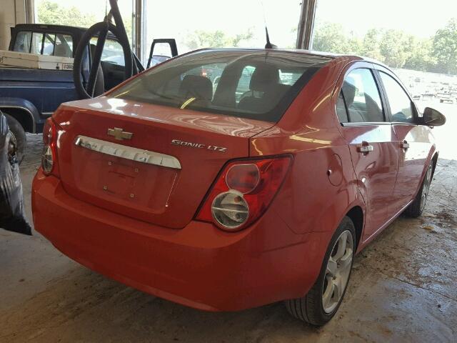 1G1JE5SH9C4110573 - 2012 CHEVROLET SONIC LTZ ORANGE photo 4