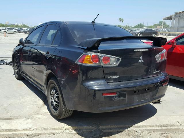 JA32U1FU6AU009002 - 2010 MITSUBISHI LANCER DE BLACK photo 3