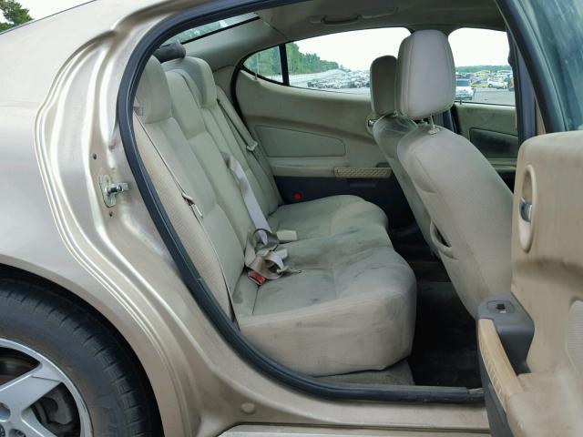 2G2WP522251295426 - 2005 PONTIAC GRAND PRIX GOLD photo 6
