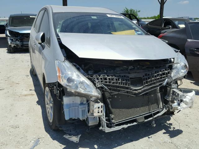 JTDZN3EU6EJ003461 - 2014 TOYOTA PRIUS V SILVER photo 1