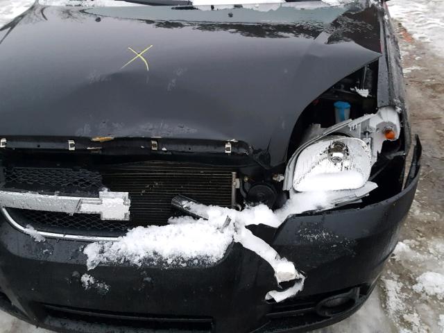 KL1TD56628B241611 - 2008 CHEVROLET AVEO BASE Սև լուսանկար 9