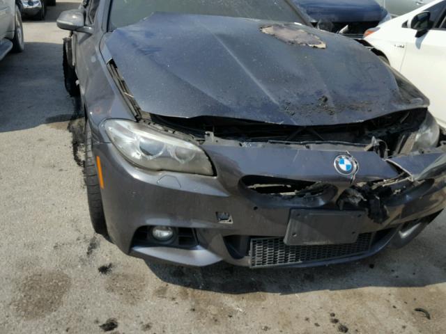 WBAXA5C52ED689682 - 2014 BMW 535 D GRAY photo 9