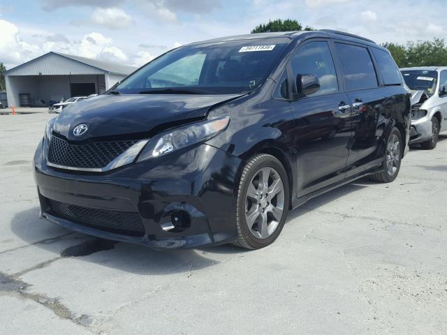 5TDXK3DC0FS663654 - 2015 TOYOTA SIENNA SPO BLACK photo 2