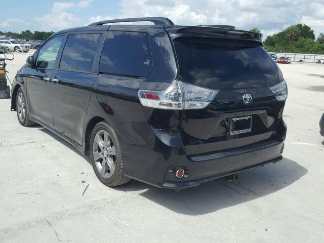 5TDXK3DC0FS663654 - 2015 TOYOTA SIENNA SPO BLACK photo 3