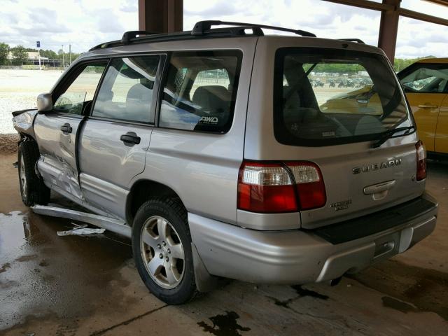 JF1SF65602H743565 - 2002 SUBARU FORESTER S ვერცხლისფერი ფოტო 3