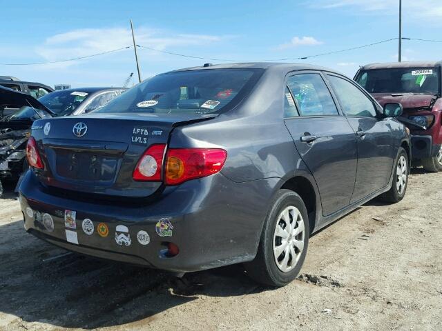 1NXBU4EE1AZ262074 - 2010 TOYOTA COROLLA/S/ GRAY photo 4