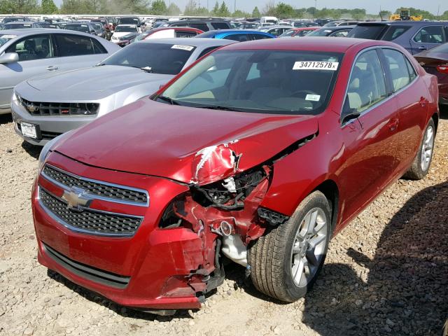 1G11D5RR2DF110759 - 2013 CHEVROLET MALIBU 1LT RED photo 2