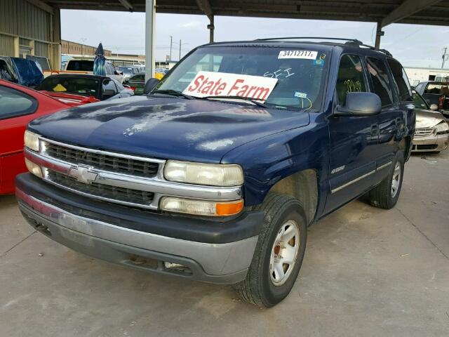 1GNEC13T4YJ148156 - 2000 CHEVROLET TAHOE C150 BLUE photo 2