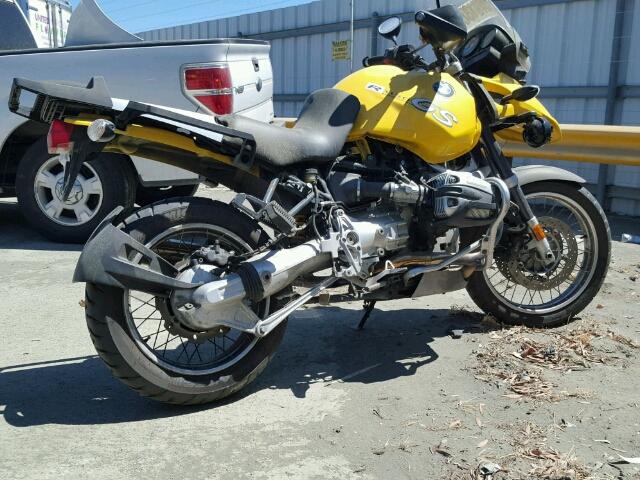 WB10495A13ZE54901 - 2003 BMW R1150 GS YELLOW photo 4