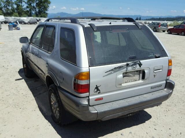 4S6DM58W824401628 - 2002 HONDA PASSPORT E SILVER photo 3