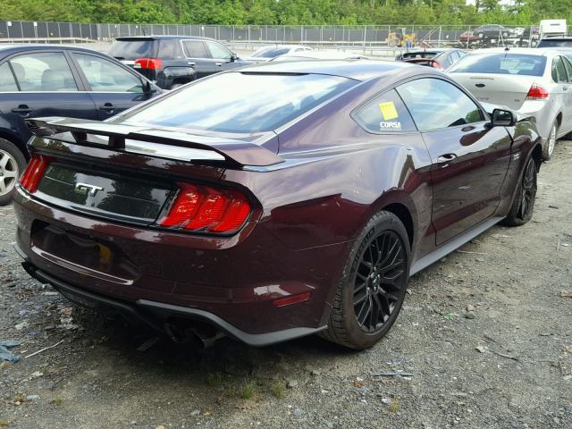 1FA6P8CF3J5144463 - 2018 FORD MUSTANG GT RED photo 4