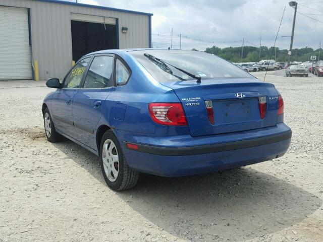 KMHDN56D46U193034 - 2006 HYUNDAI ELANTRA GL BLUE photo 3