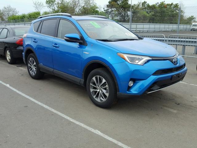 JTMRJREV0HD153012 - 2017 TOYOTA RAV4 HV LE BLUE photo 1