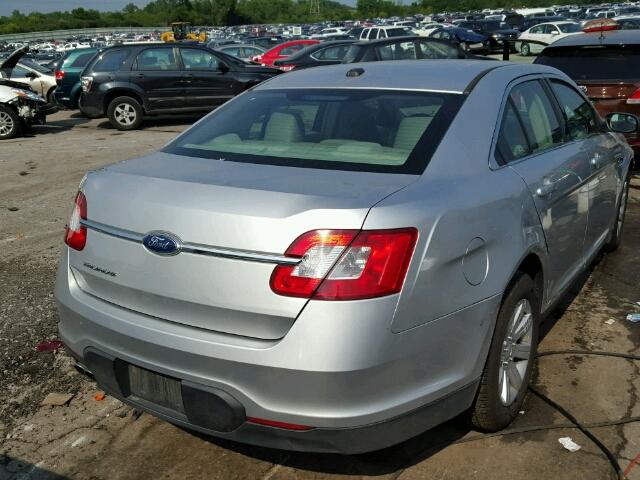 1FAHP2DW6CG122128 - 2012 FORD TAURUS SE SILVER photo 4