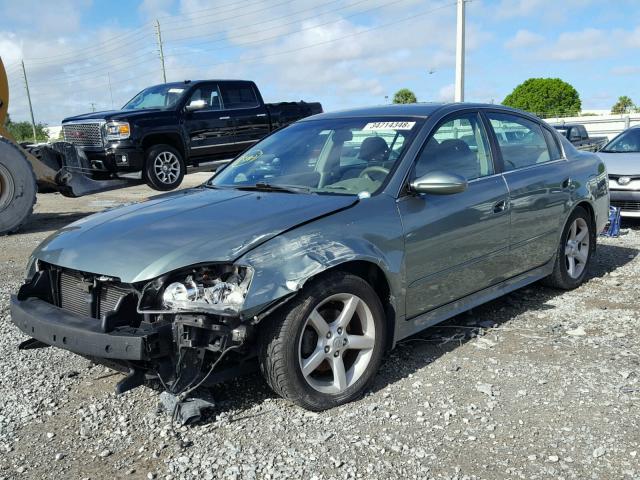 1N4BL11D75C242528 - 2005 NISSAN ALTIMA SE GREEN photo 2