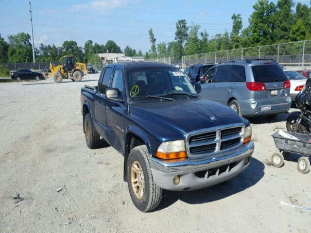 1B7HG48N52S691507 - 2002 DODGE DAKOTA QUA BLUE photo 1