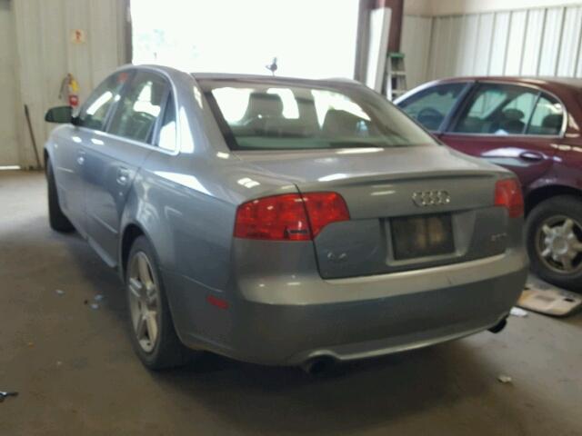 WAUAF78E58A099932 - 2008 AUDI A4 2.0T SILVER photo 3