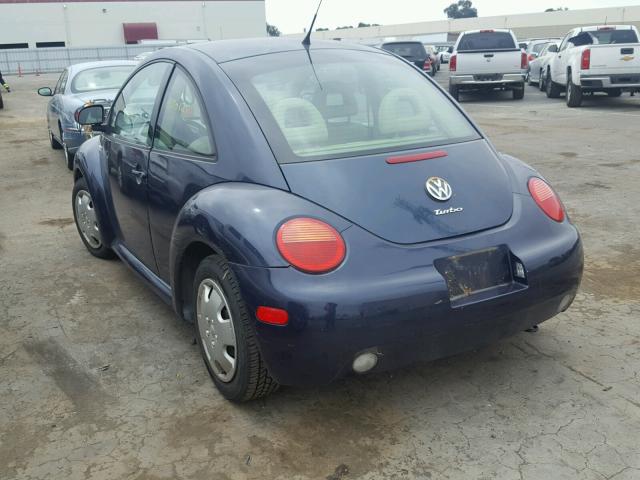 3VWCF21C9YM462854 - 2000 VOLKSWAGEN NEW BEETLE 蓝色 照片 3