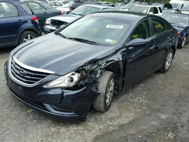 5NPEB4AC4DH504995 - 2013 HYUNDAI SONATA GLS BLACK photo 2