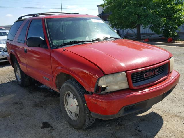 1GKCS18W2YK233047 - 2000 GMC JIMMY RED photo 1