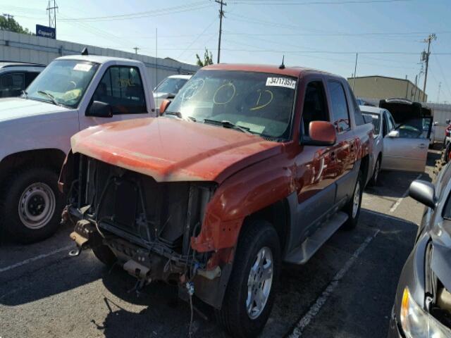 3GNEC13T02G318523 - 2002 CHEVROLET AVALANCHE ORANGE photo 2