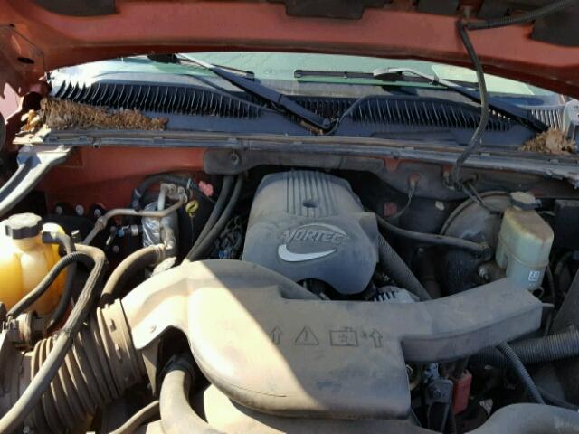 3GNEC13T02G318523 - 2002 CHEVROLET AVALANCHE ORANGE photo 7