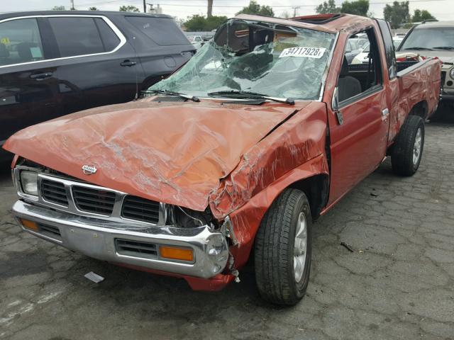 1N6SD16SXVC300448 - 1997 NISSAN TRUCK KING ORANGE photo 2