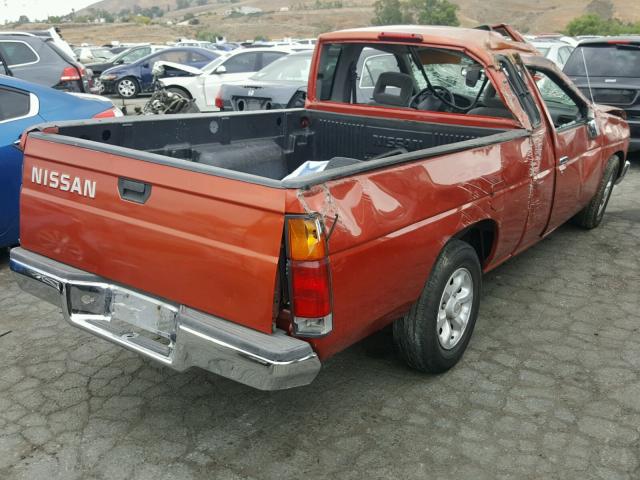 1N6SD16SXVC300448 - 1997 NISSAN TRUCK KING ORANGE photo 4