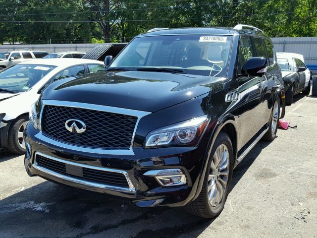 JN8AZ2NF4H9647192 - 2017 INFINITI QX80 BASE BLACK photo 2