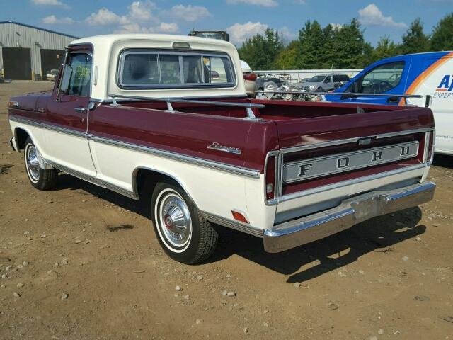 F10YLC87922 - 1968 FORD PICKUP MAROON photo 3