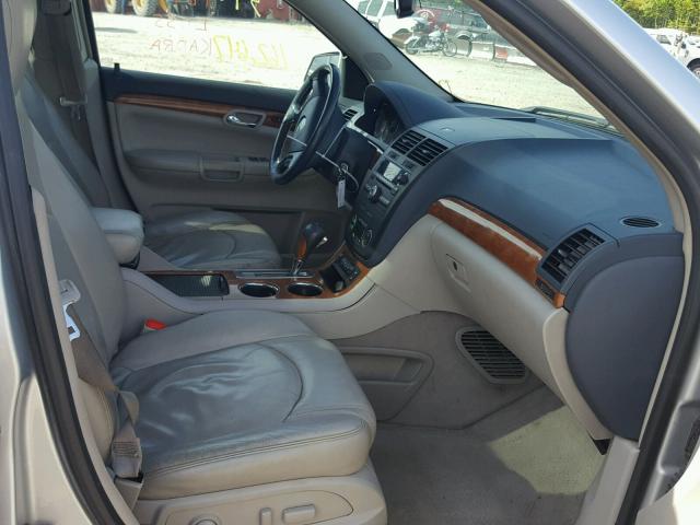 5GZEV23D69J138553 - 2009 SATURN OUTLOOK XR ვერცხლისფერი ფოტო 5