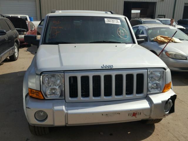 1J8HH48N46C133105 - 2006 JEEP COMMANDER ვერცხლისფერი ფოტო 9
